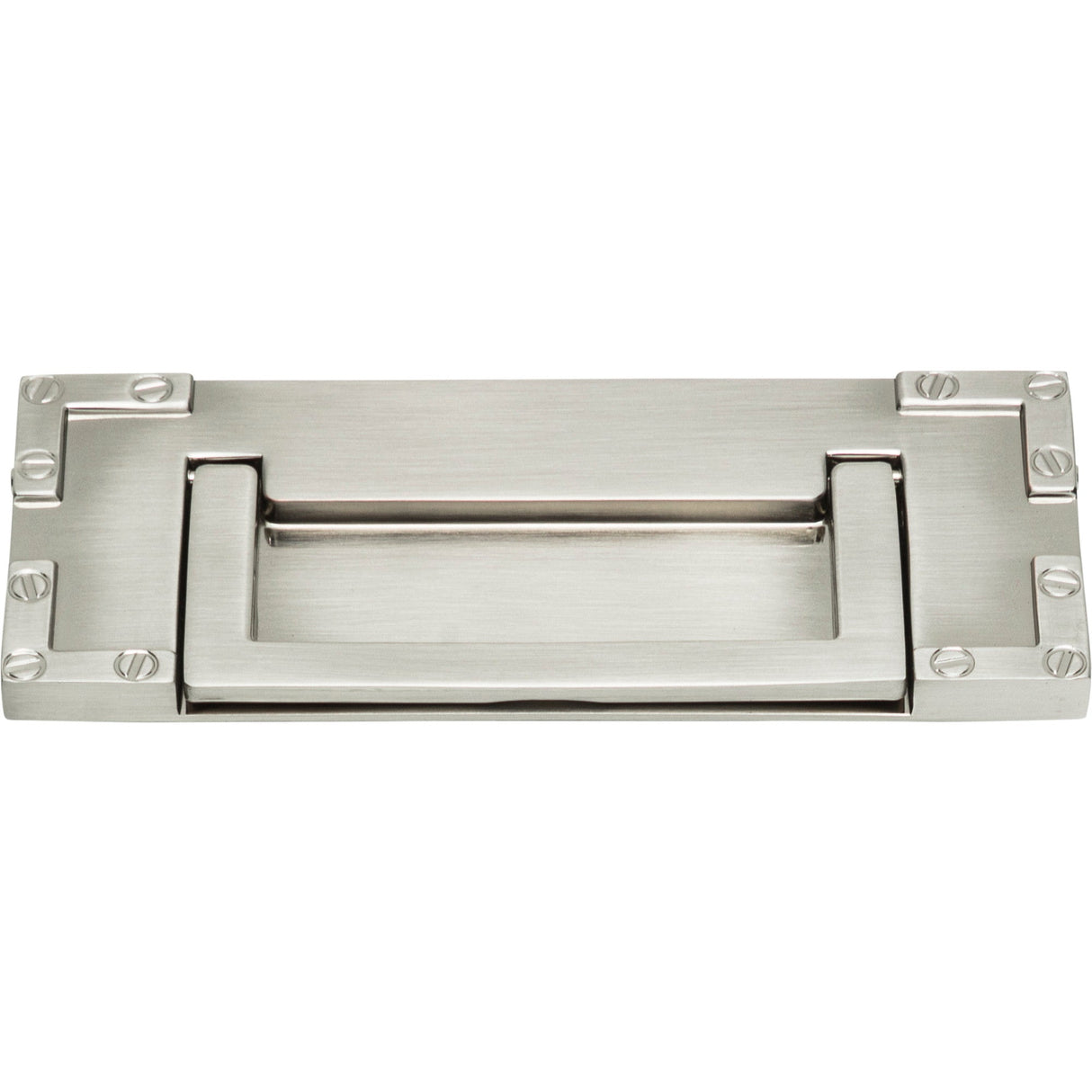 Atlas Homewares Campaign L-Bracket Drop Pull 3 Inch (c-c) Brushed Nickel