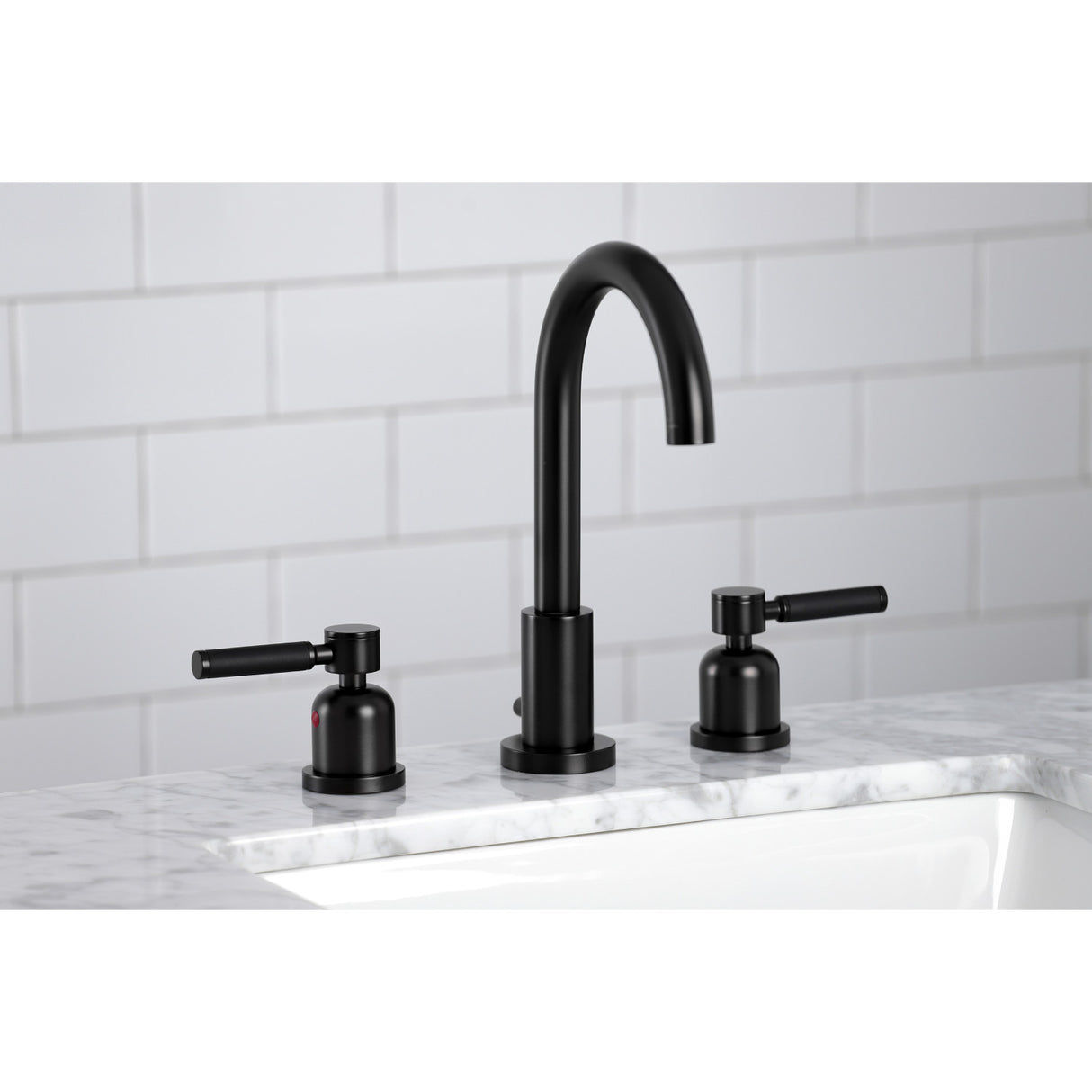 Fauceture FSC8920DKL Kaiser Widespread Bathroom Faucet, Matte Black