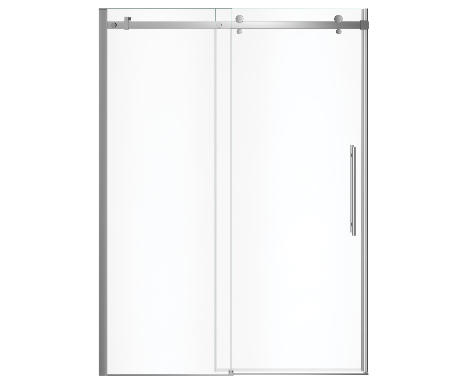 MAAX 138470-900-084-000 Vela 56 ½-59 x 78 ¾ in. 8mm Sliding Shower Door for Alcove Installation with Clear glass in Chrome