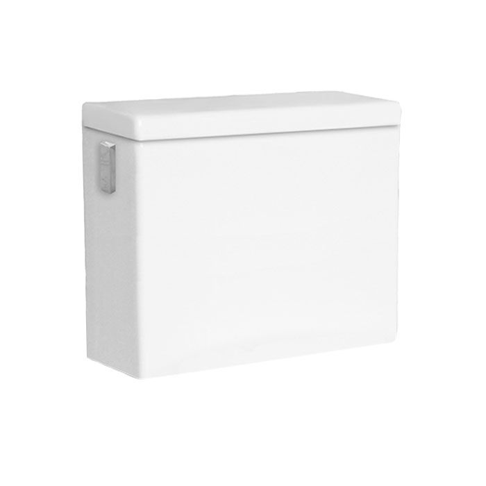 Icera T-3690.01 MUSE II 1.28 GPF Reversible Toilet Tank in Gloss White with Trip Lever in Polished Chrome (Bowl Sold Separately)