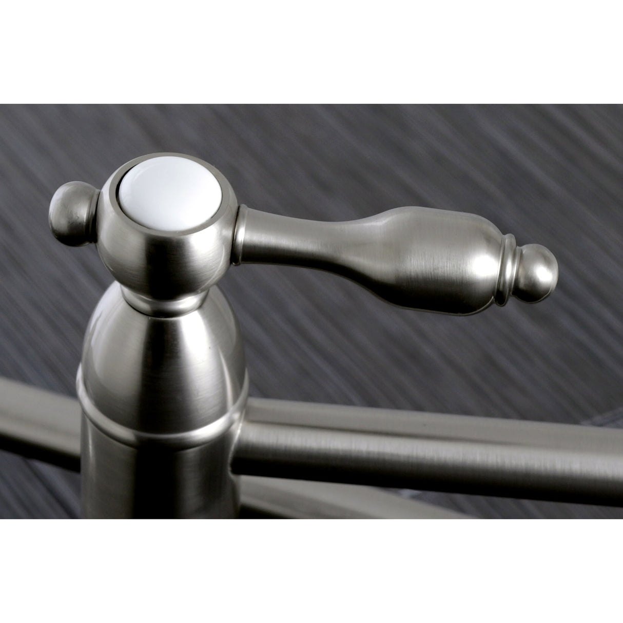 Kingston Brass KS3108TAL Tudor Wall Mount Pot Filler Kitchen Faucet, Brushed Nickel