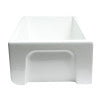 ALFI brand AB3318HS-W White 33" x 18" Reversible Fluted / Smooth Single Bowl Fireclay Farm Sink