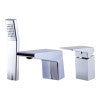 ALFI brand AB2464-PC Polished Chrome Deck Mounted 3 Hole Tub Filler & Shower Head