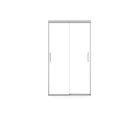 MAAX 138520-900-084-000 Incognito 74 39-42 x 74 in. 8mm Bypass Shower Door for Alcove Installation with Clear glass in Chrome