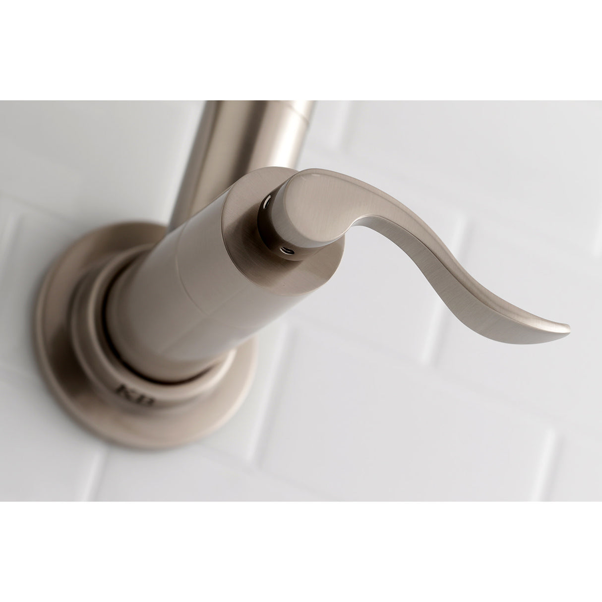 Kingston Brass KS8108DFL Wall Mount Pot Filler Kitchen Faucet, Brushed Nickel