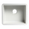 ALFI brand AB2017 20" White Single Bowl Fireclay Undermount Kitchen Sink