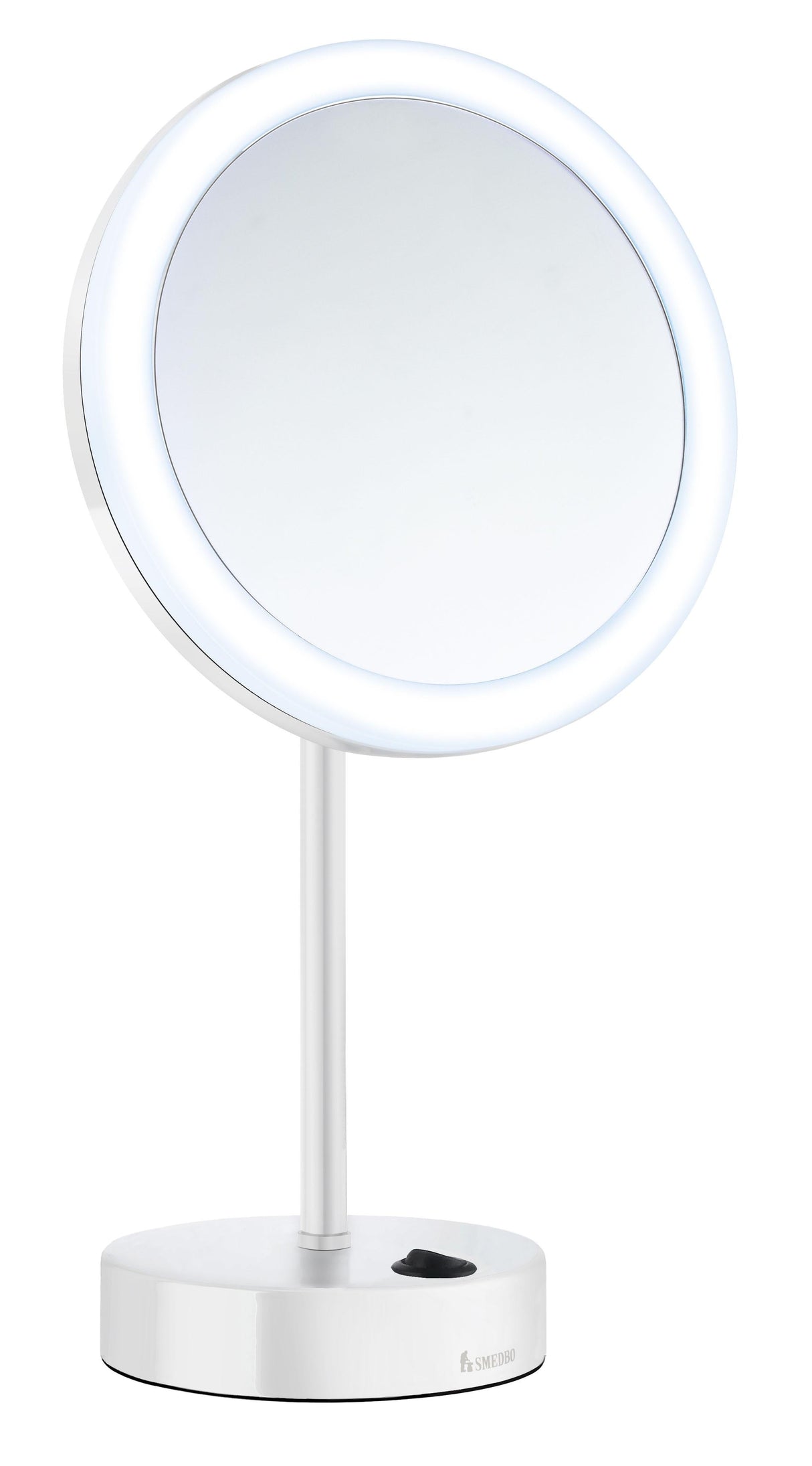 Smedbo Outline Shaving and Make-up Mirror with LED-technology Dual Light in White