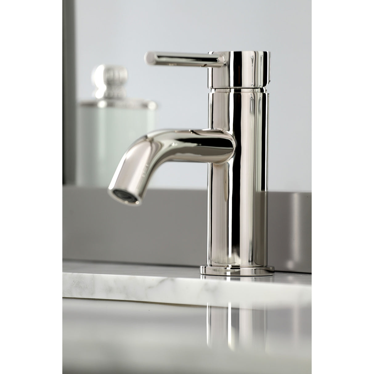 Fauceture LS822DLPN Concord Single-Handle Bathroom Faucet with Push Pop-Up, Polished Nickel