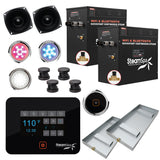 Steam Shower Generator Kit System | Oil Rubbed Bronze + Self Drain Combo| Enclosure Steamer Sauna Spa Stall Package|Touch Screen Wifi App/Bluetooth Control Panel |2x 12 kW Raven | RVB2400ORB-A RVB2400ORB-A