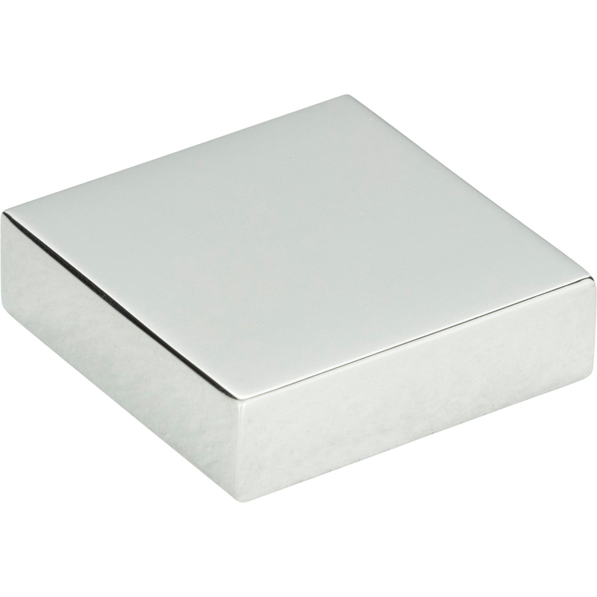Atlas Homewares Thin Square Knob 1 1/4 Inch Polished Chrome