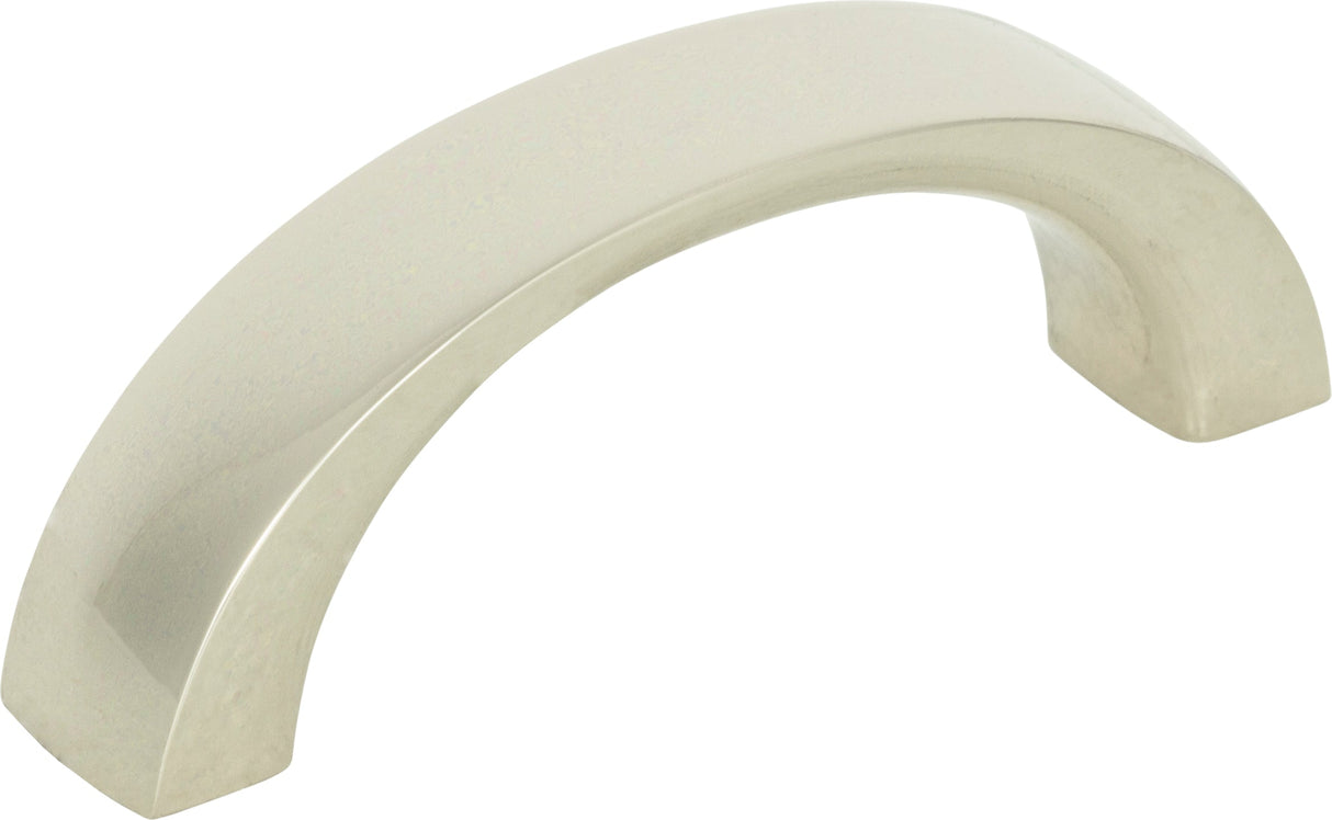 Atlas Homewares Tableau Curved Pull 1 13/16 Inch (c-c) Polished Nickel