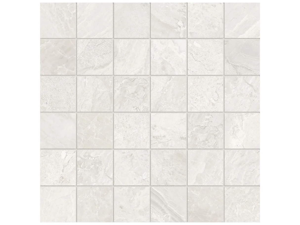 Anatolia 2X2 Mosaic Lumino Ivory Matte Porcelain Tile 4501-0578-0 *** 1 Sheet = .96 Sf *** Ivory 2x2 - premium natural stone mosaic tile from Anatolia Tile, available at PoshHaus showroom in Keene, NH