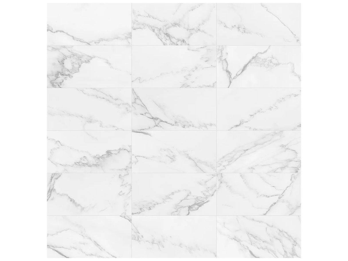 Anatolia 12X24 Lumino Bianco Matte Porcelain Tile 4500-1052-0 Bianco 12x24 Matte - premium natural stone mosaic tile from Anatolia Tile, available at PoshHaus showroom in Keene, NH