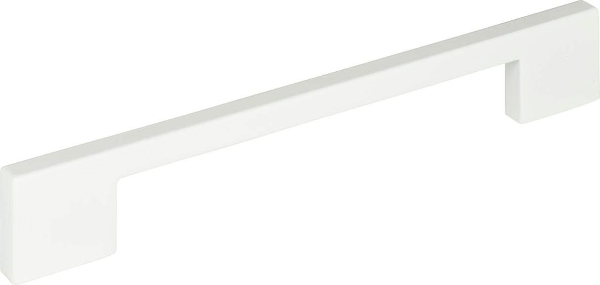 Atlas Homewares Thin Square Pull 7 9/16 Inch (c-c) High White Gloss