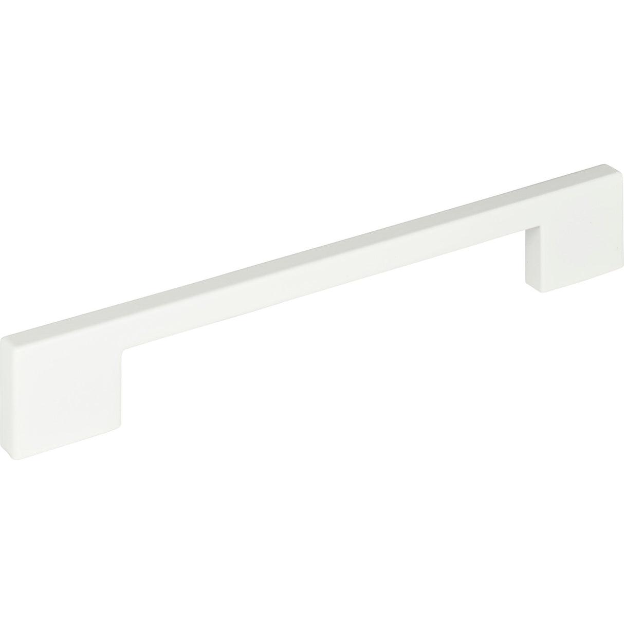 Atlas Homewares Thin Square Pull 7 9/16 Inch (c-c) High White Gloss
