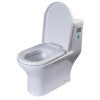 EAGO TB353 DUAL FLUSH ONE PIECE ECO-FRIENDLY HIGH EFFICIENCY LOW FLUSH CERAMIC TOILET