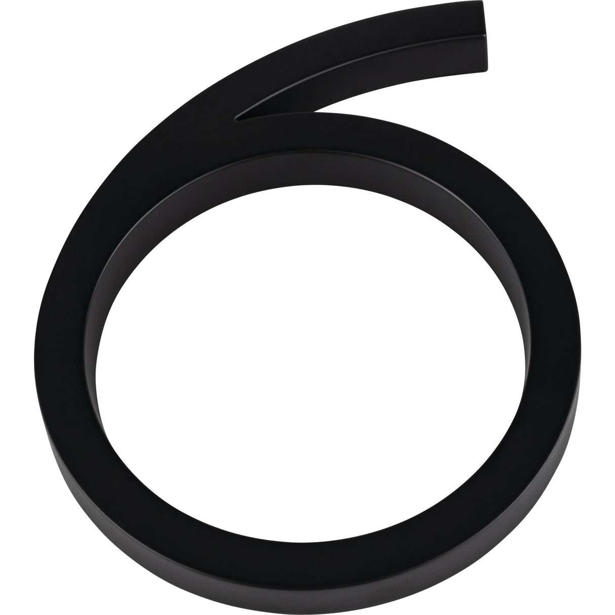 Atlas Homewares Modern Avalon #6 6 Inch Matte Black