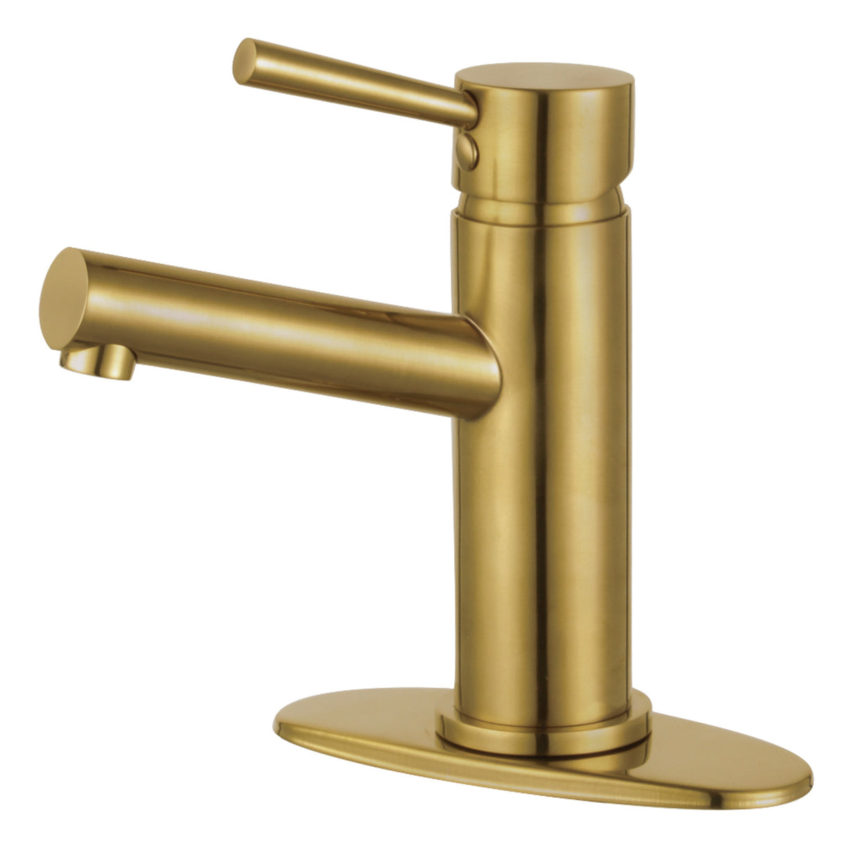 Fauceture LS8423DL Concord Single-Handle Bathroom Faucet with Push Pop-Up, Brushed Brass