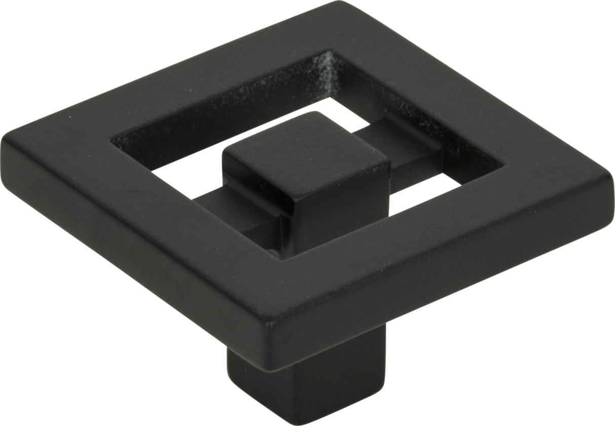 Atlas Homewares Nobu Square Knob 1 3/8 Inch Matte Black