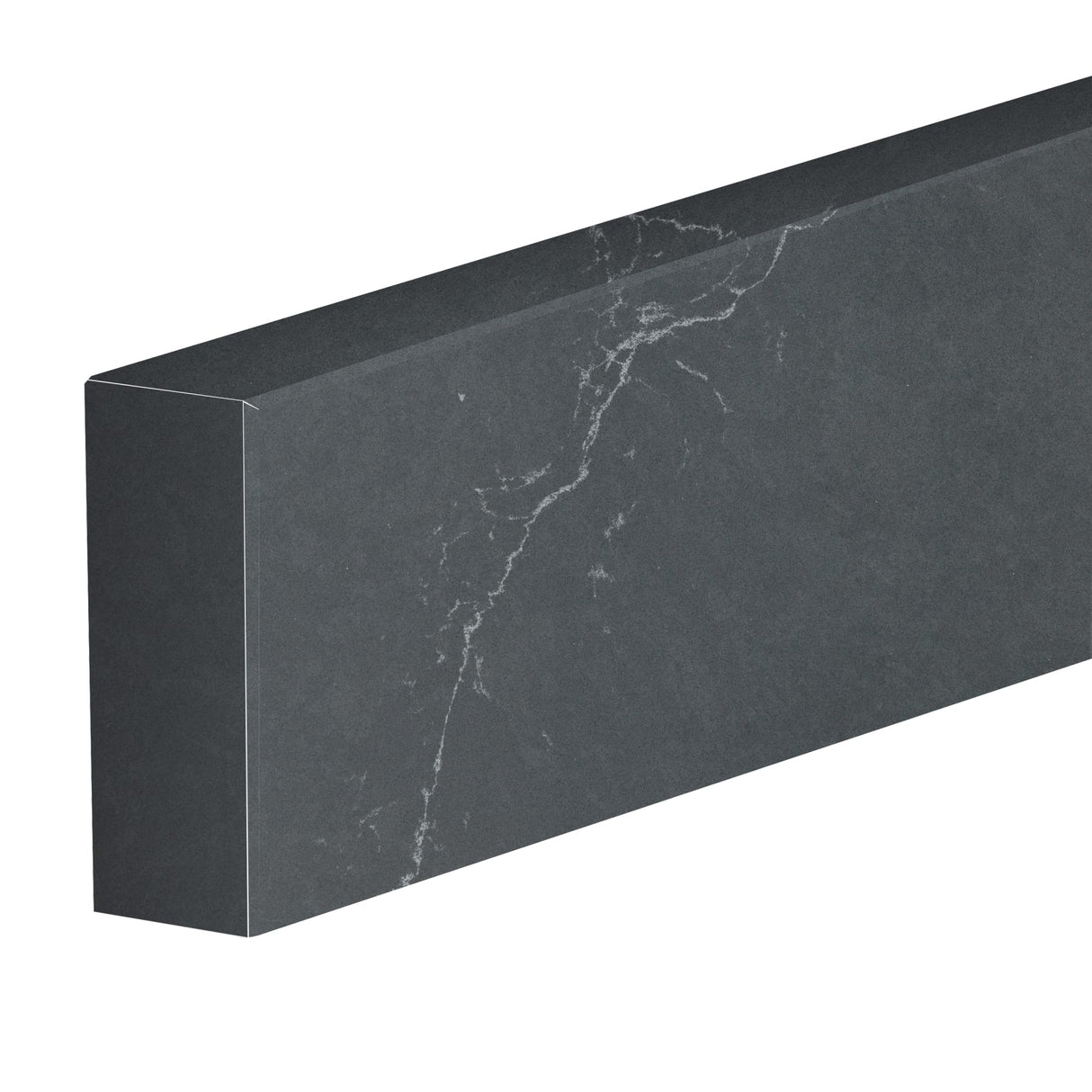 48" Backsplash, 3 CM Charcoal Soapstone