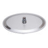 ALFI brand RAIN128-BSS 12" Oval Brushed Solid Stainless Steel Ultra Thin Rain Shower Head