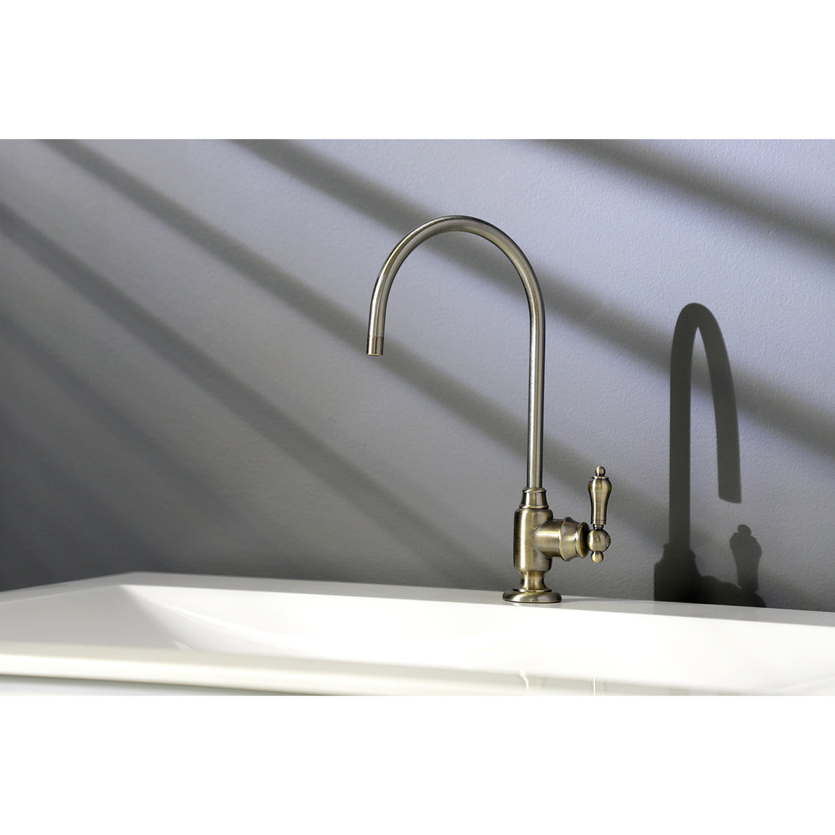 Kingston Brass KS5193BAL Heirloom Single-Handle Water Filtration Faucet, Antique Brass