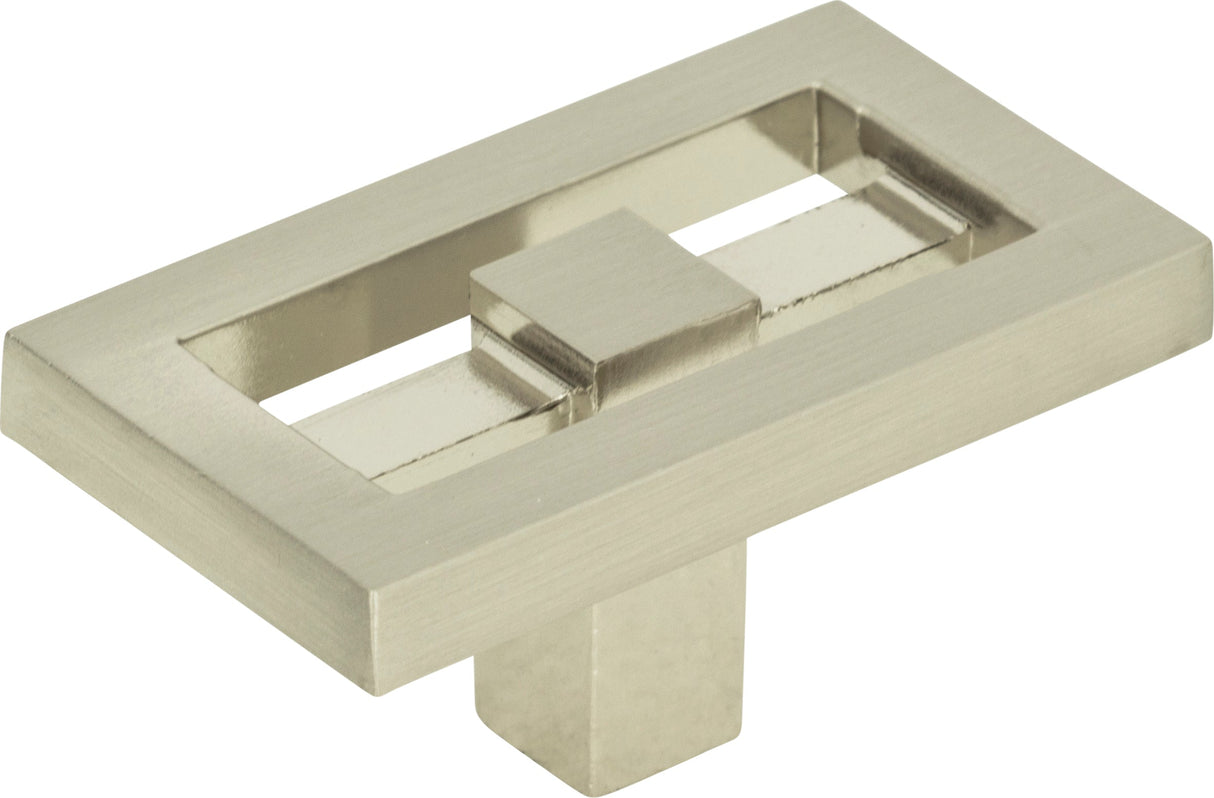 Atlas Homewares Nobu Rectangle Knob 1 3/4 Inch Brushed Nickel