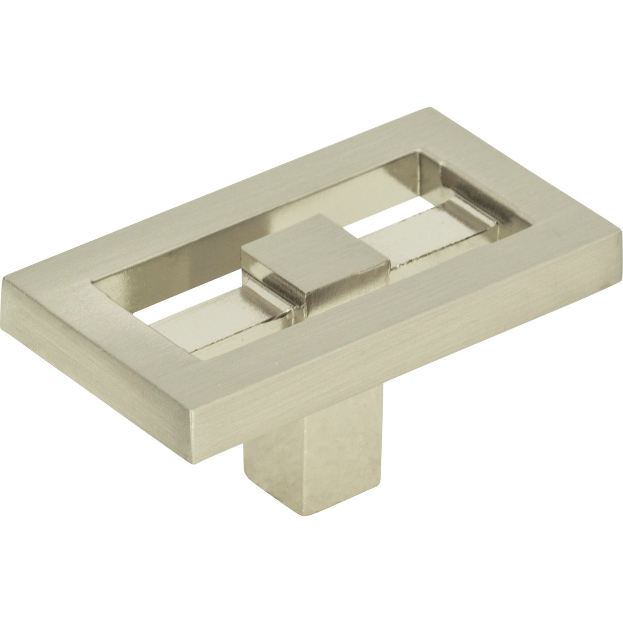 Atlas Homewares Nobu Rectangle Knob 1 3/4 Inch Brushed Nickel