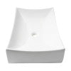 ALFI brand ABC904 White 26" Fancy Rectangular Above Mount Ceramic Sink