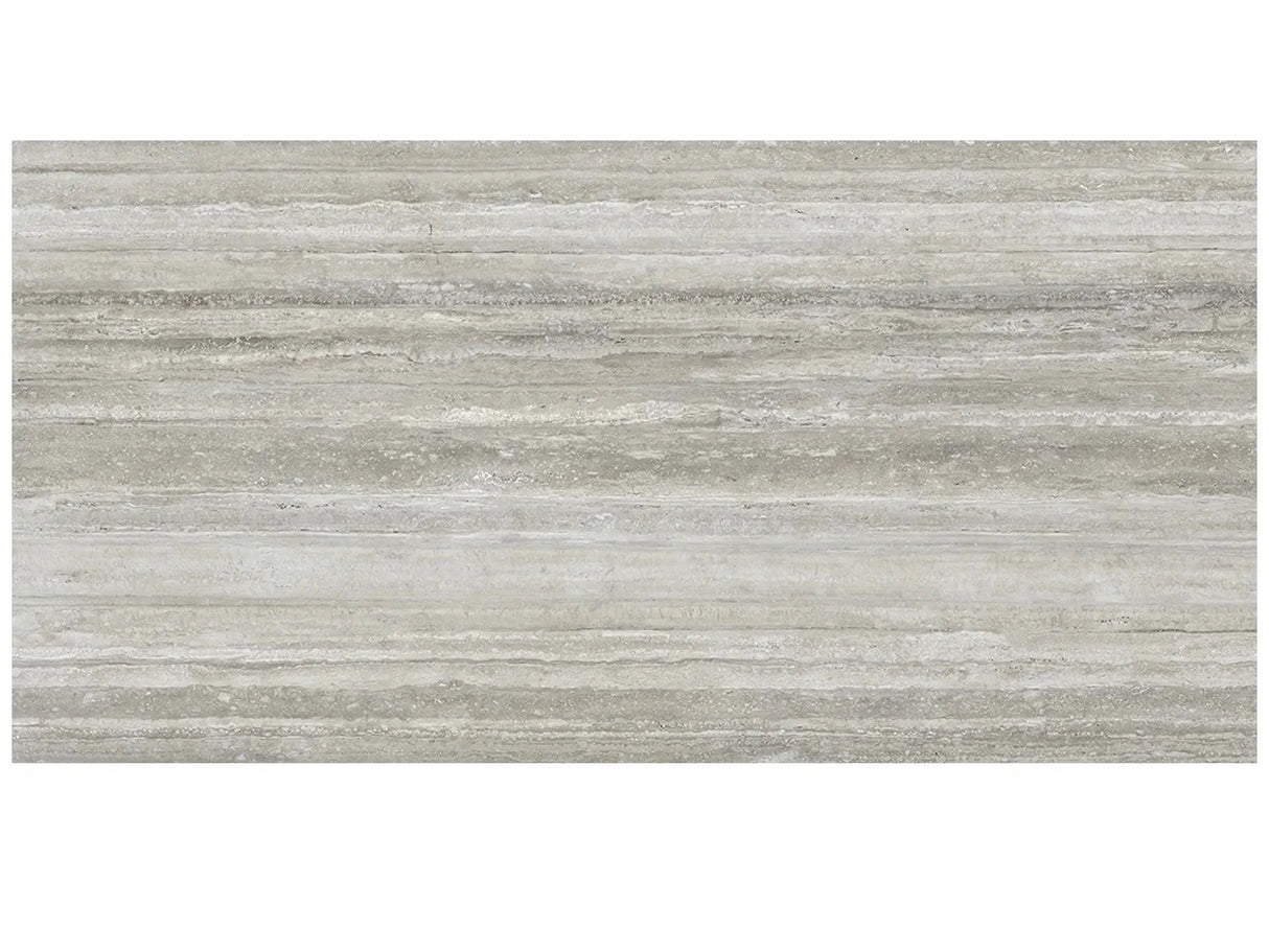 Anatolia Tile 12X24 La Marca Travertino Polished & Rectified 4500-0884-0 Travertino Instrata 12x24 Polished - premium natural stone mosaic tile from Anatolia Tile, available at PoshHaus showroom in Keene, NH
