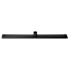 ALFI brand 36" Black Matte Stainless Steel Linear Shower Drain with Groove Holes