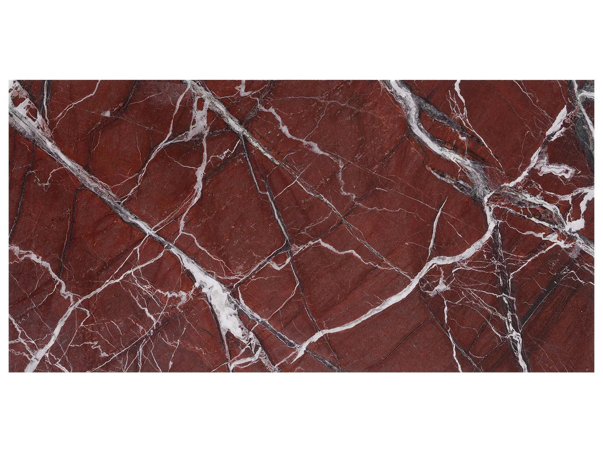 Anatolia Tile 12X24 Tuscano Rosso Polished Marble Tile 5000-0662-0 Tuscano Rosso 12x24 - premium natural stone mosaic tile from Anatolia Tile, available at PoshHaus showroom in Keene, NH