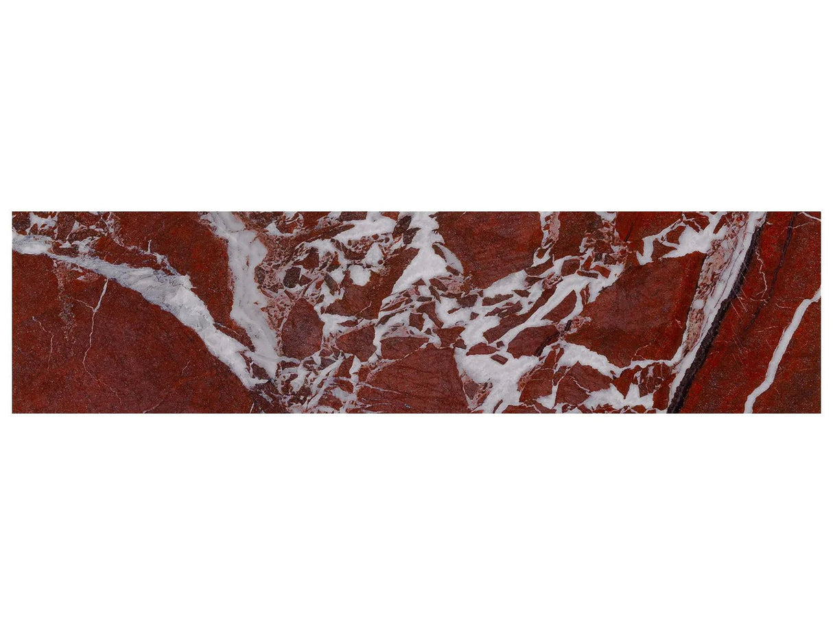 Anatolia Tile 3X12 Tuscano Rosso Polished Marble Tile 5000-0661-0 Tuscano Rosso 3x12 - premium natural stone mosaic tile from Anatolia Tile, available at PoshHaus showroom in Keene, NH