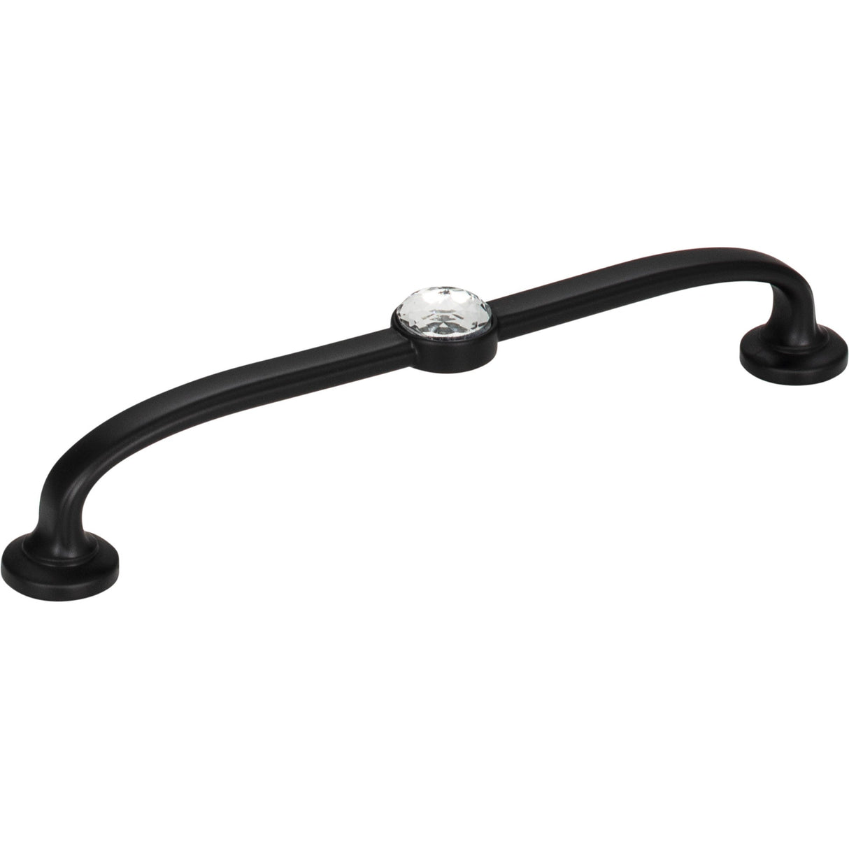 Atlas Homewares Legacy Crystal Bracelet Pull 5 1/16 Inch (c-c) Matte Black