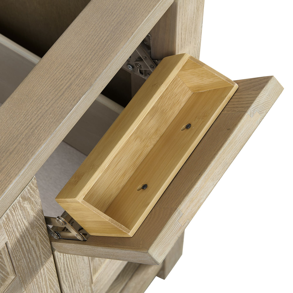 Breckenridge 36" Single Vanity, Whitewashed Oak, w/ 3 CM Siberian Silestone Top