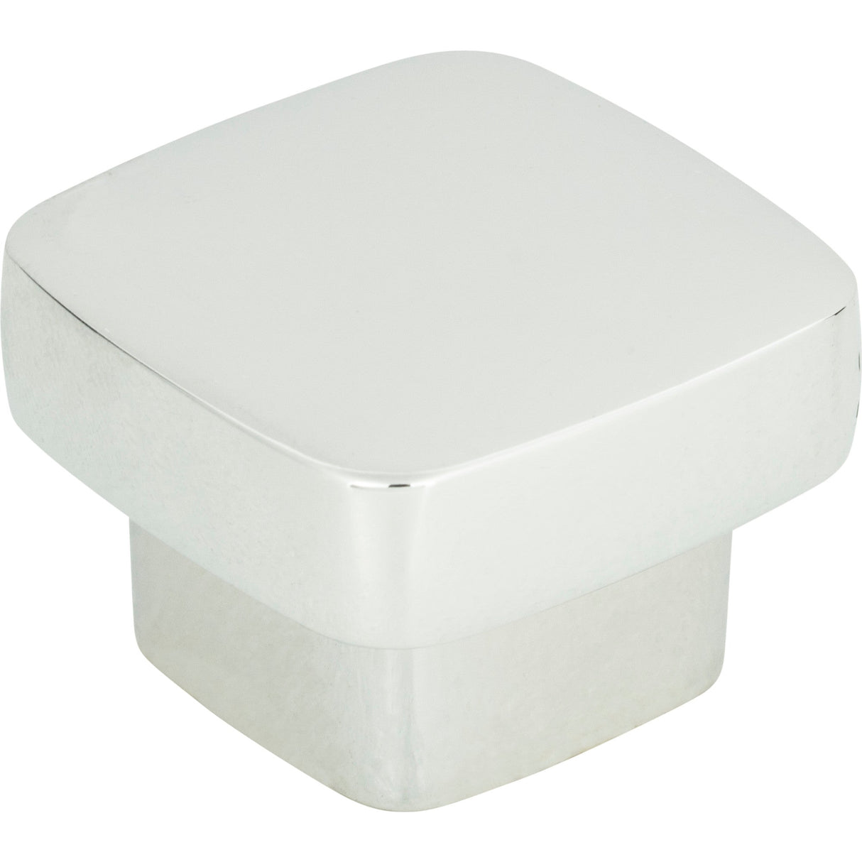 Atlas Homewares Chunky Square Knob Medium 1 7/16 Inch Polished Chrome