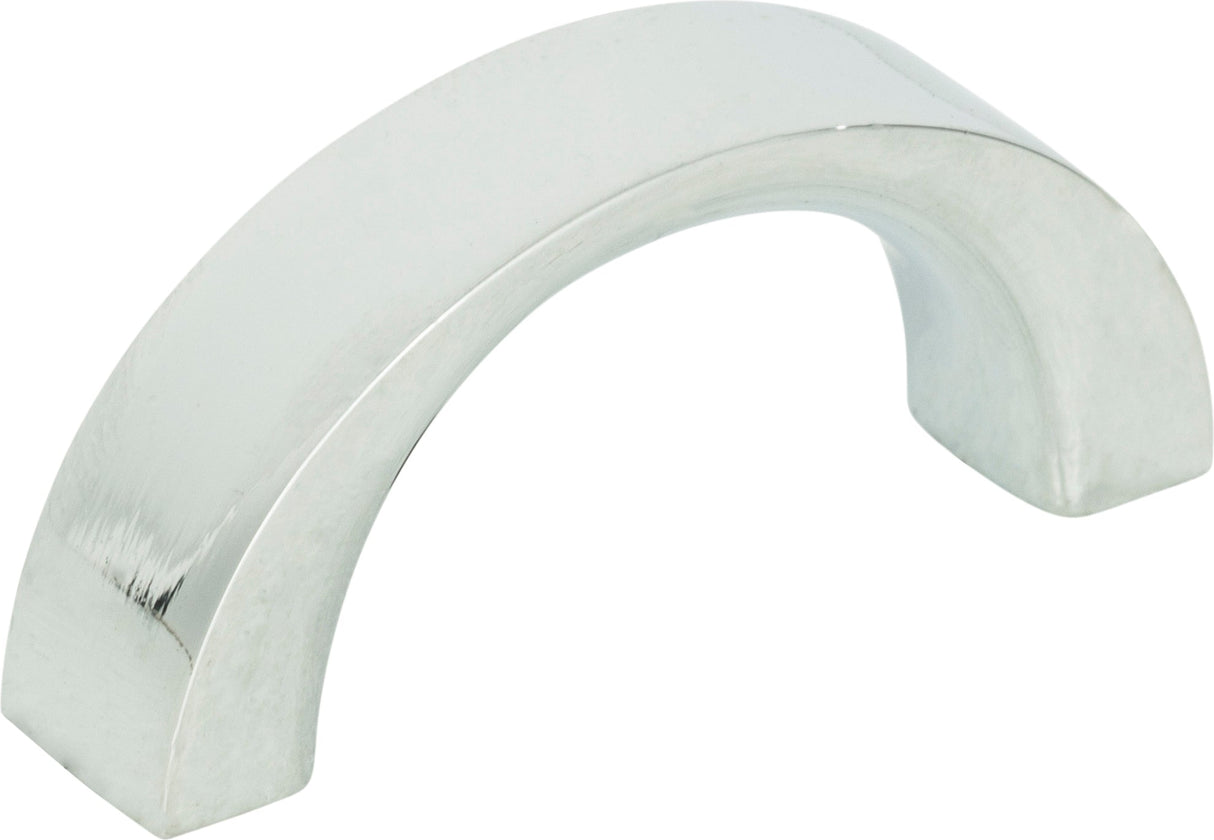 Atlas Homewares Tableau Curved Pull 1 7/16 Inch (c-c) Polished Chrome