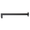 Black Matte 16" Square Wall Shower Arm