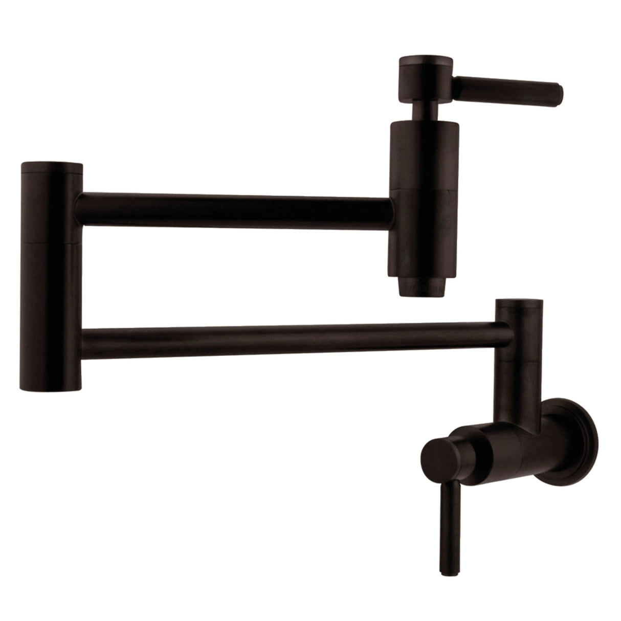 Kingston Brass KS8105DL Concord Wall Mount Pot Filler Kitchen Faucet, Oil Rubbed Bronze