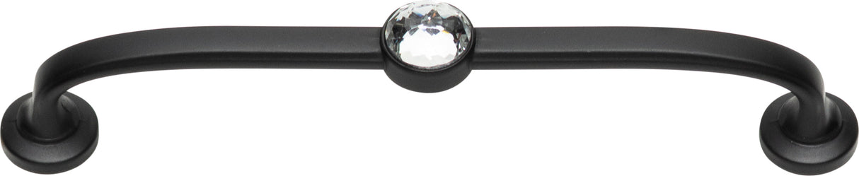 Atlas Homewares Legacy Crystal Bracelet Pull 5 1/16 Inch (c-c) Matte Black