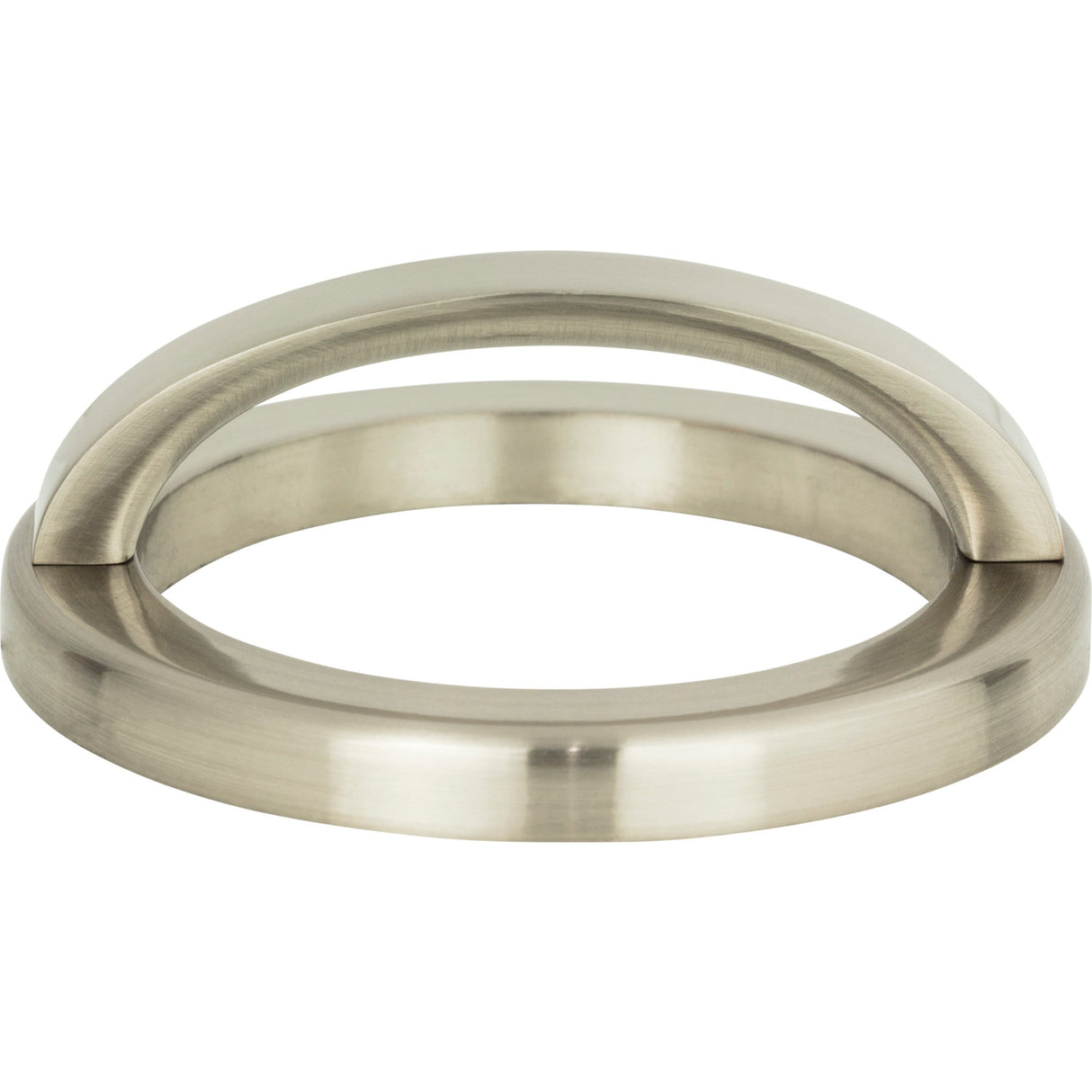 Atlas Homewares Tableau Round Base and Top 2 1/2 Inch (c-c) Brushed Nickel