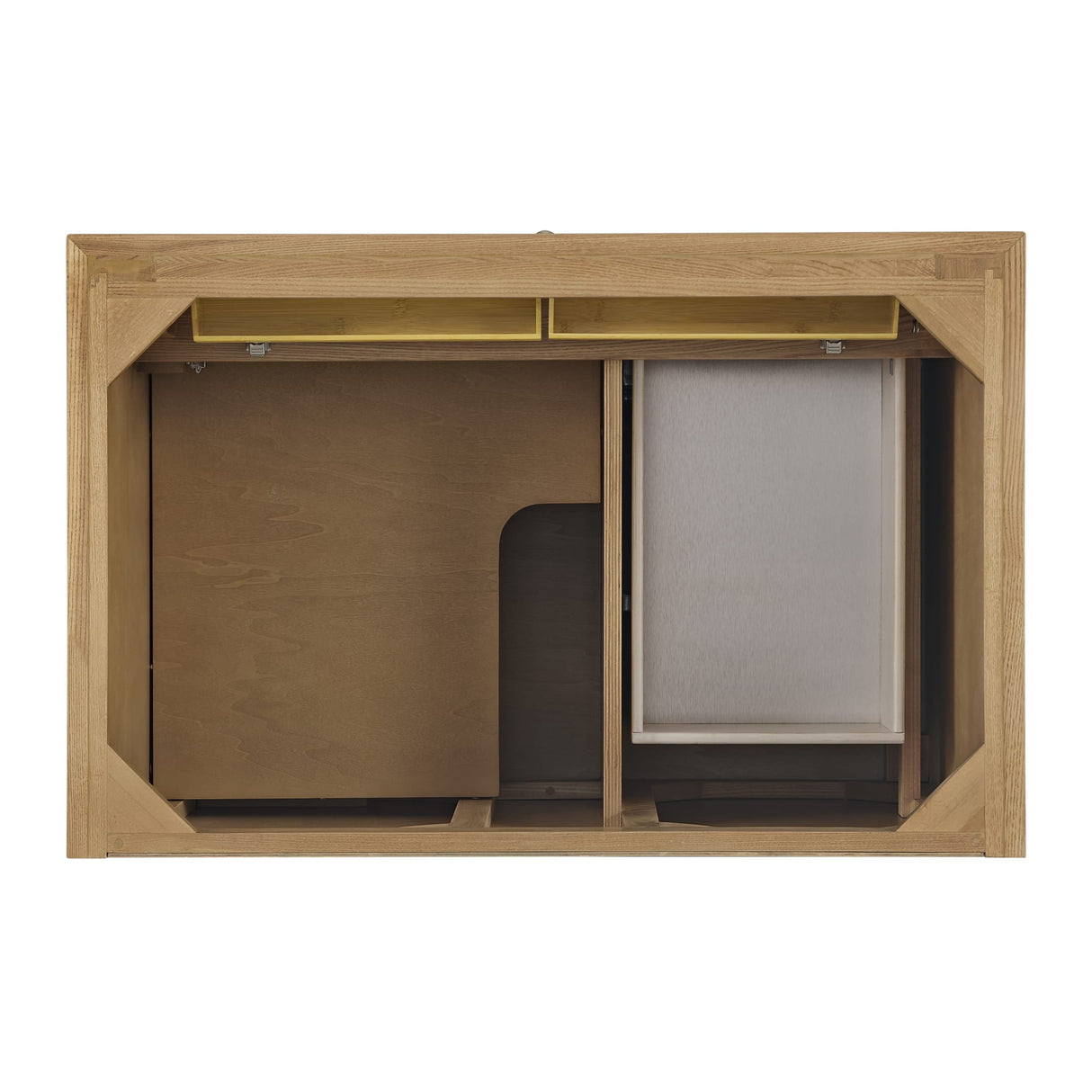 Lorelai 36" Single Vanity, Light Natural Oak w/ 3 CM White Zeus Silestone Top