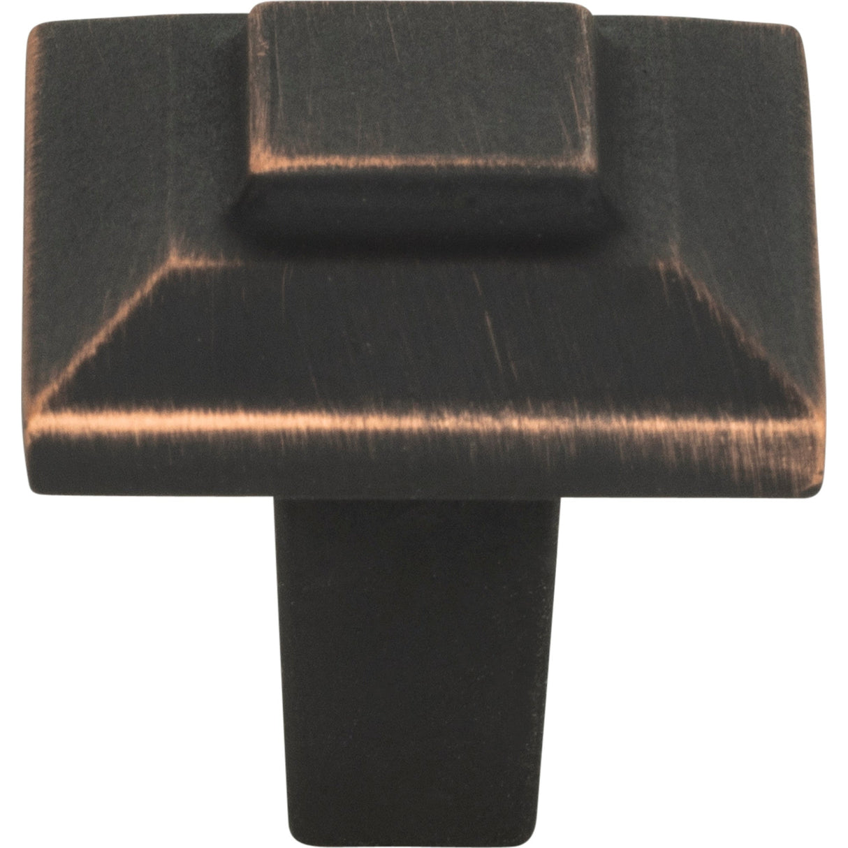 Atlas Homewares Trocadero Small Square Knob 1 Inch Venetian Bronze