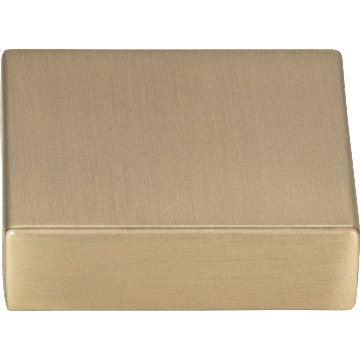 Atlas Homewares Thin Square Knob 1 1/4 Inch Champagne