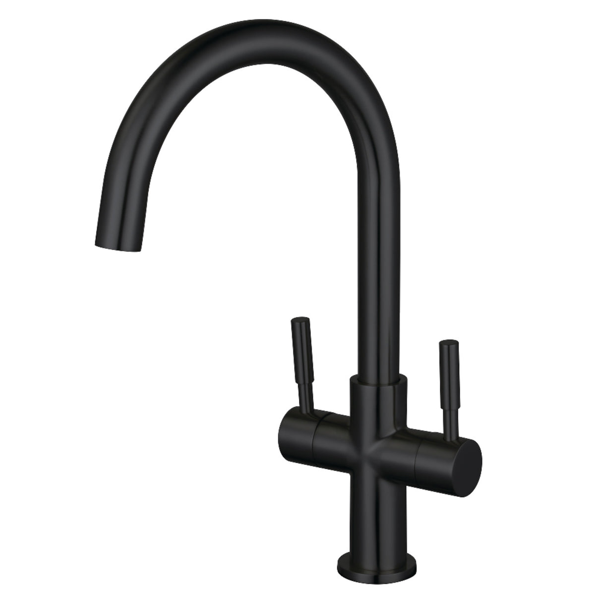 Fauceture LS8290DL Concord Two-Handle Vessel Faucet, Matte Black