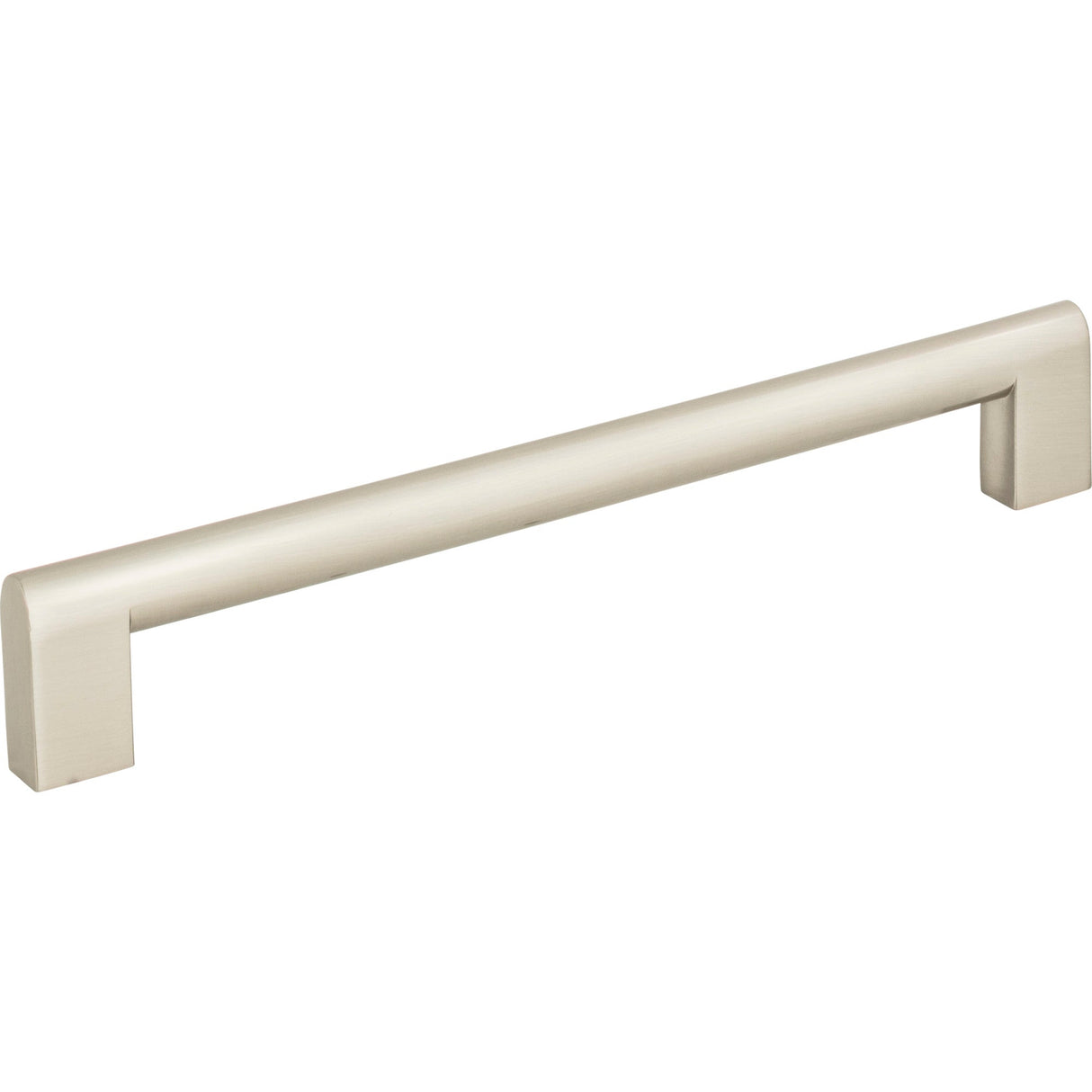 Atlas Homewares Round Rail Pull 7 9/16 Inch (c-c) Brushed Nickel