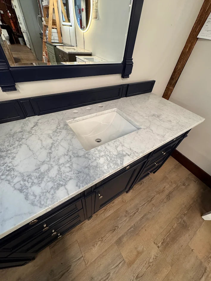 James Martin Vanities Brittany 60" Single Basin Vanity Cabinet w/3CM Top & Mirror