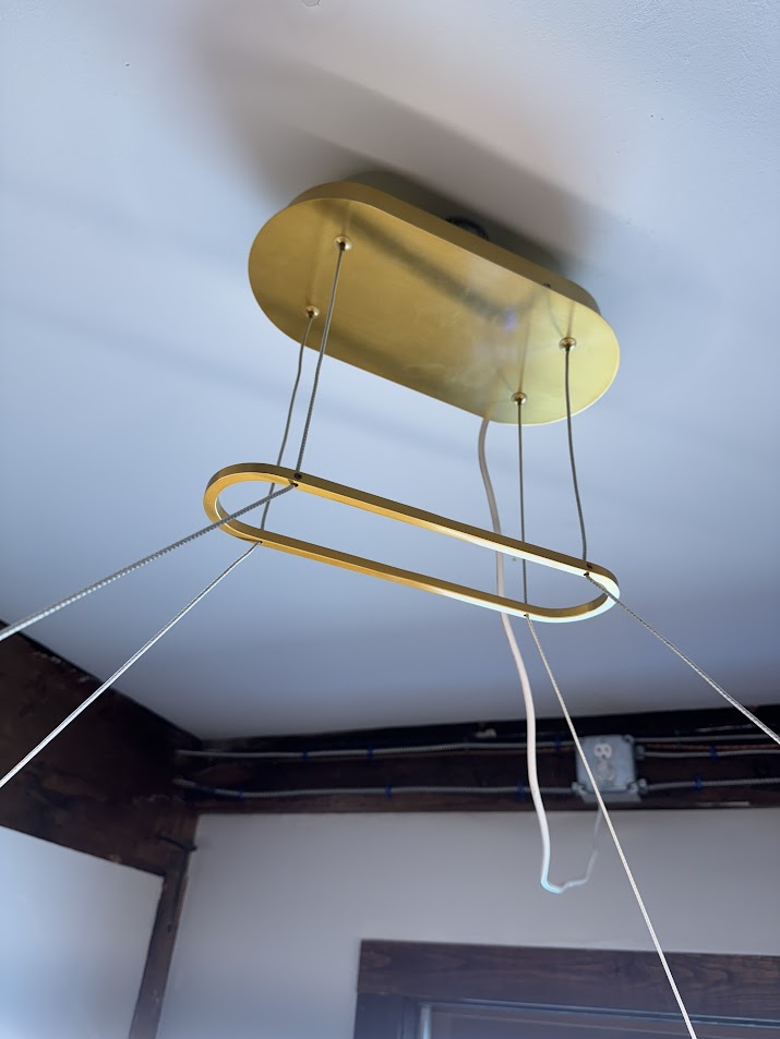 Kuzco (Floor Model) PD19347-AN EERIE 47" PD Antique Brass 120V TRIAC/ELV LED 3000K 90CRI 58W