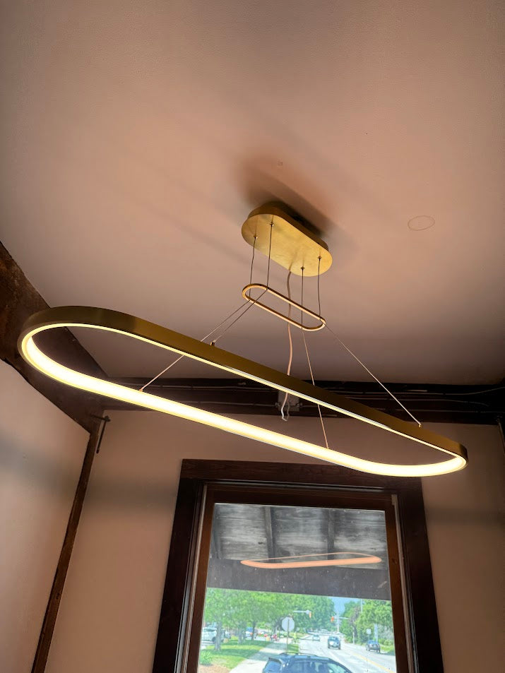 Kuzco (Floor Model) PD19347-AN EERIE 47" PD Antique Brass 120V TRIAC/ELV LED 3000K 90CRI 58W