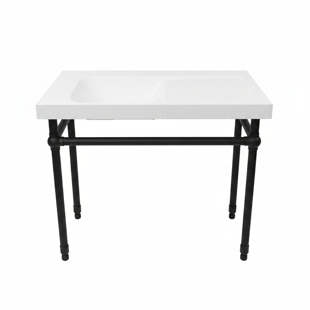 DXV Modulus 36" Designer Console Vanity with Kingston Brass Legs